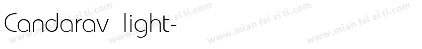 Candarav light字体转换